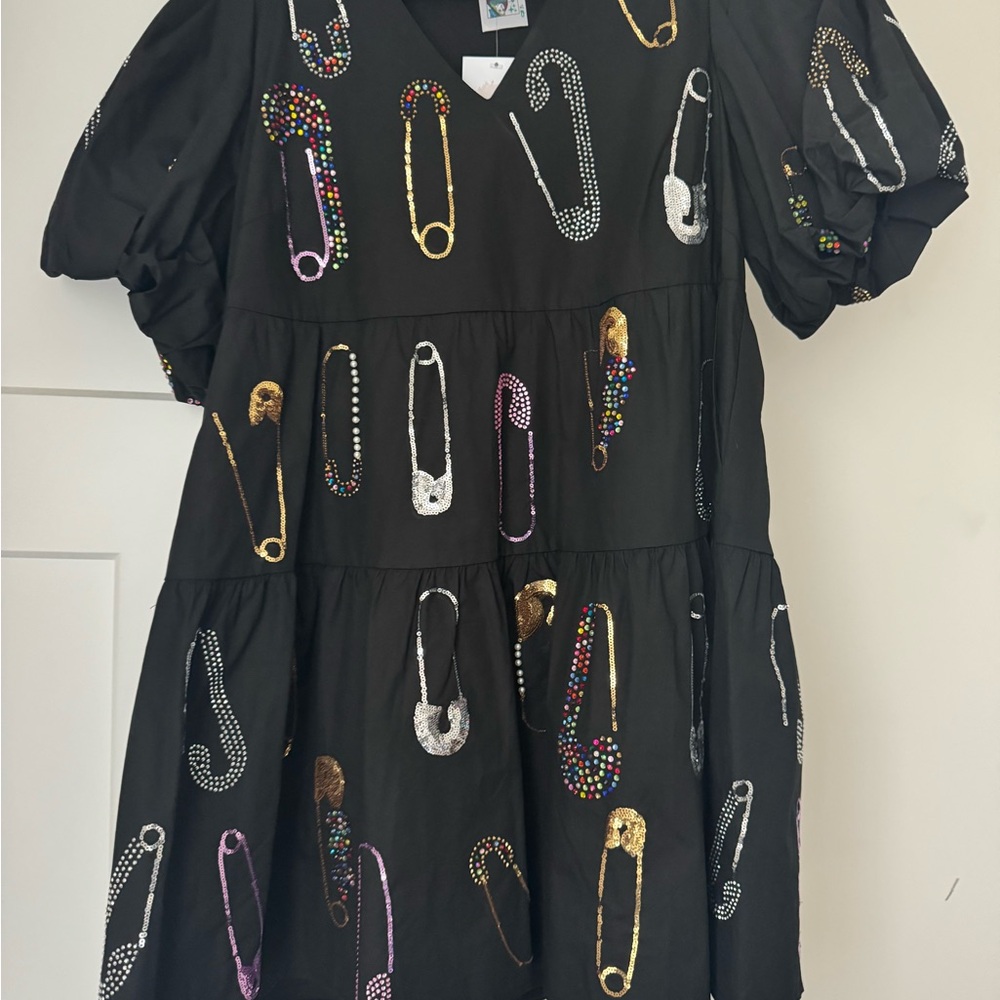 Black Safety Pin Dress